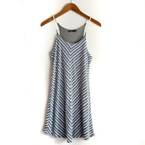 Prana Seacoast Blue and White Striped Mini Dress size small